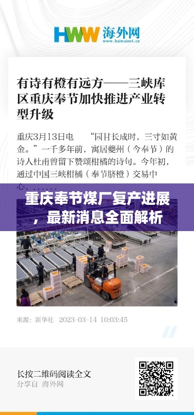 重庆奉节煤厂复产进展，最新消息全面解析