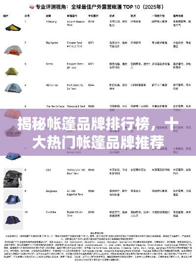 揭秘帐篷品牌排行榜，十大热门帐篷品牌推荐