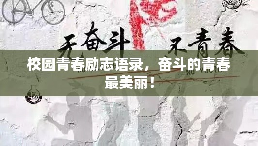 校园青春励志语录，奋斗的青春最美丽！