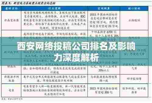 西安网络投稿公司排名及影响力深度解析