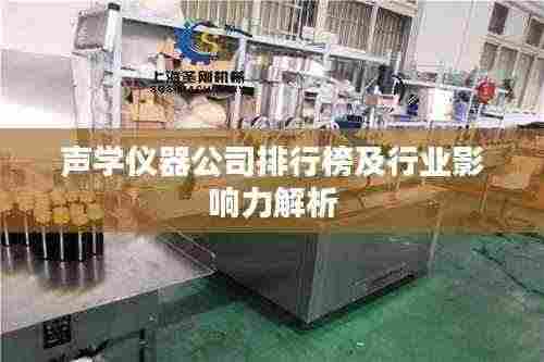 声学仪器公司排行榜及行业影响力解析