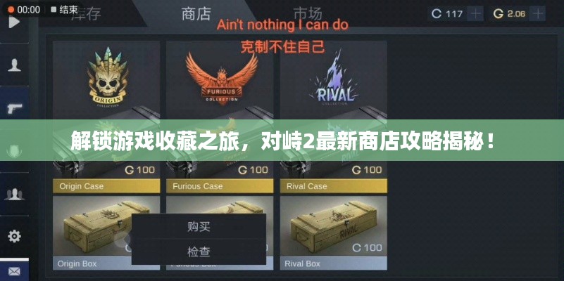 解锁游戏收藏之旅，对峙2最新商店攻略揭秘！