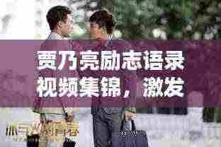 贾乃亮励志语录视频集锦，激发无限力量，百度热推！