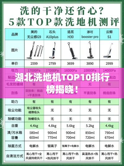 湖北洗地机TOP10排行榜揭晓！