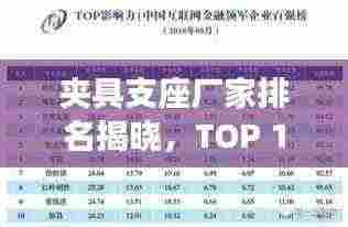 夹具支座厂家排名揭晓，TOP 10企业榜单重磅出炉！