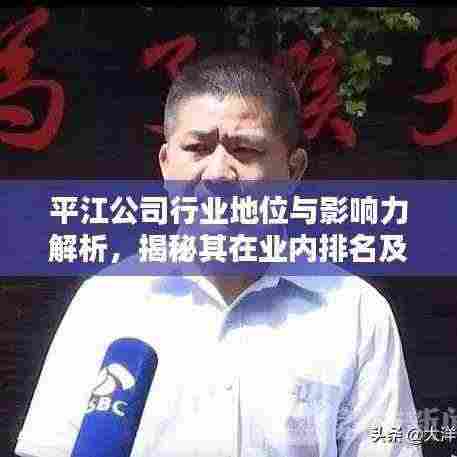 平江公司行业地位与影响力解析，揭秘其在业内排名及深远影响