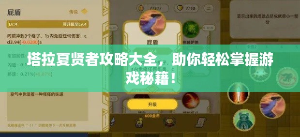 塔拉夏贤者攻略大全，助你轻松掌握游戏秘籍！