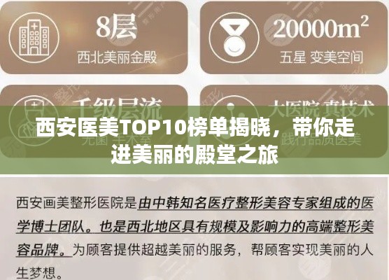 西安医美TOP10榜单揭晓，带你走进美丽的殿堂之旅