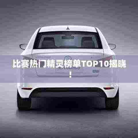 比赛热门精灵榜单TOP10揭晓！